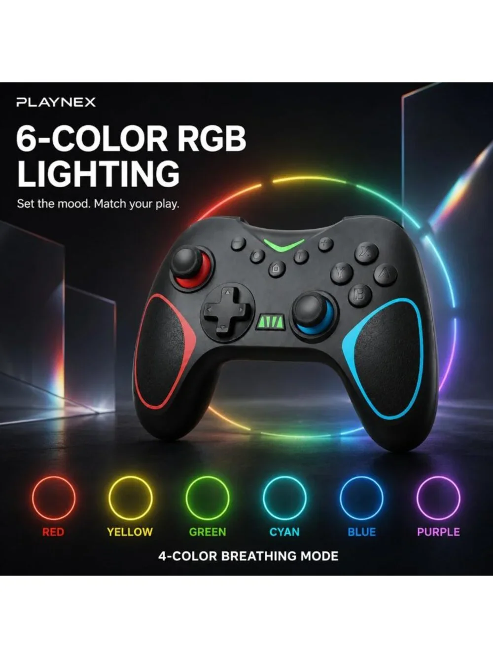 2 Pack Wireless Game Controllers for Nintendo Switch & PC - Enhanced Gaming